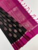Black & Magenta Banarasi Silk Saree